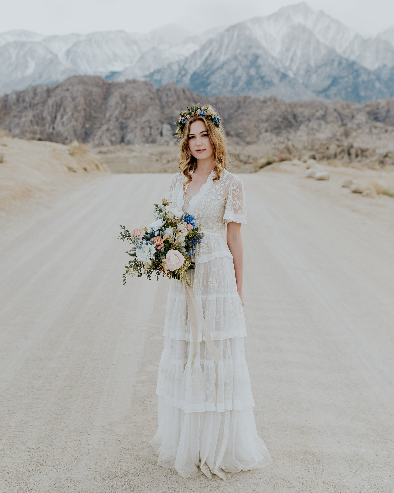 elopement dress adventure wedding mountain