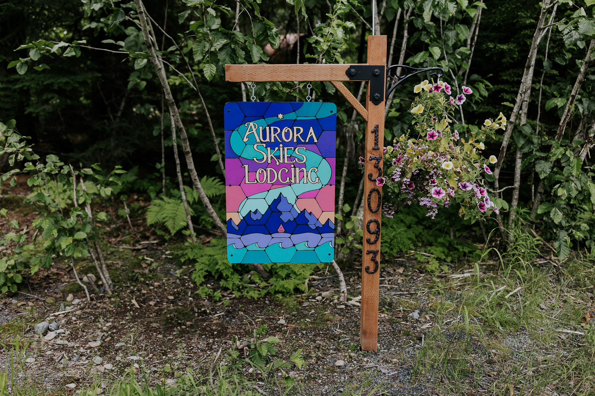 aurora skies lodging millers landing cabin seward alaska wedding