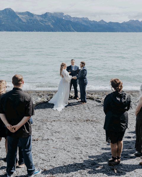 cabin elopement seward alaska wedding